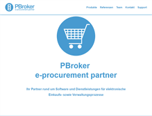 Tablet Screenshot of pbroker.ch